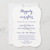 Invitation Réception de mariage après minuit bleu foncé Happi (Devant)