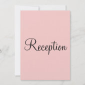 Invitation Réception de mariage au pastel rose et bleu avec m (Devant)