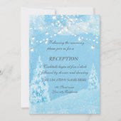 Invitation Réception de mariage au pin en plein hiver merveil (Devant)