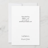 Invitation Réception de mariage aux tourtereaux rose et bleu  (Dos)