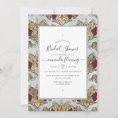 Invitation Réception de mariage avec dégustation de vin borde (Devant)