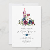 Invitation Réception de mariage avec dégustation de vins de B (Devant)
