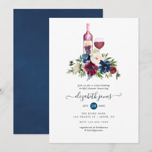 Invitation Réception de mariage avec dégustation de vins de B