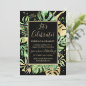 Invitation Réception de mariage avec fuite en amoureux sur le (Debout devant)