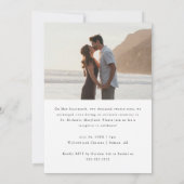 Invitation Réception de mariage avec fuite photo 2-Modern Scr (Dos)
