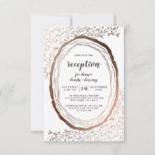 Invitation Réception de mariage avec huile de cuivre en tranc (Devant)