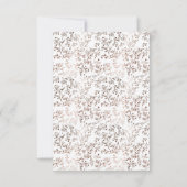 Invitation Réception de mariage avec huile de cuivre en tranc (Dos)