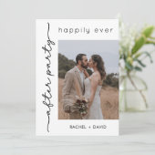 Invitation Réception de mariage avec séance photo pour une fu (Debout devant)