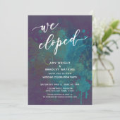 Invitation Réception de mariage avec texte manuscrit "Nous no (Debout devant)