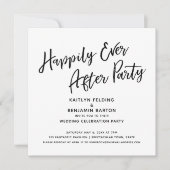 Invitation Réception de mariage avec un script décontracté po (Devant)