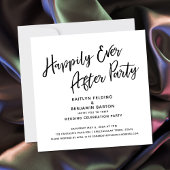 Invitation Réception de mariage avec un script pour une soiré