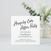 Invitation Réception de mariage avec un script pour une soiré (Debout devant)