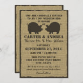 Invitation Réception de mariage BBQ (Devant / Derrière)