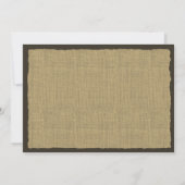 Invitation Réception de mariage BBQ Marguerites et Fers à Che (Dos)