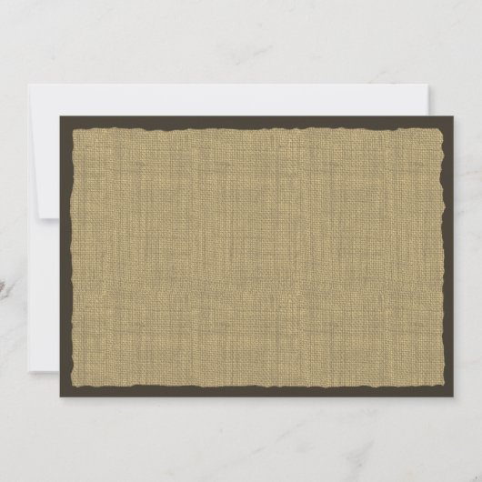 Invitation Réception de mariage BBQ Tournesol et Fers à Cheva (Dos)