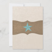 Invitation Réception de mariage BBQ Western (Dos)