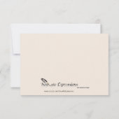 Invitation Réception de mariage blanc et bleu d'hiver (Dos)