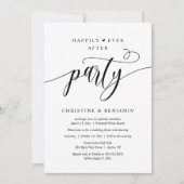 Invitation Réception de mariage bohème moderne et joyeuse (Devant)