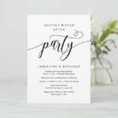 Invitation Réception de mariage bohème moderne et joyeuse (Debout devant)