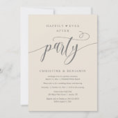 Invitation Réception de mariage bohème moderne et joyeuse (Devant)