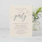 Invitation Réception de mariage bohème moderne et joyeuse (Debout devant)