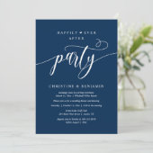 Invitation Réception de mariage bohème moderne pour un bonheu (Debout devant)