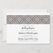 Invitation Réception de mariage Boho Medallion (Devant)