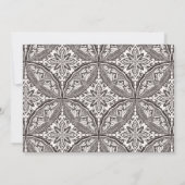 Invitation Réception de mariage Boho Medallion (Dos)