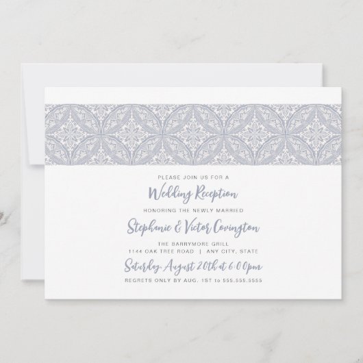 Invitation Réception de mariage Boho Medallion (Devant)