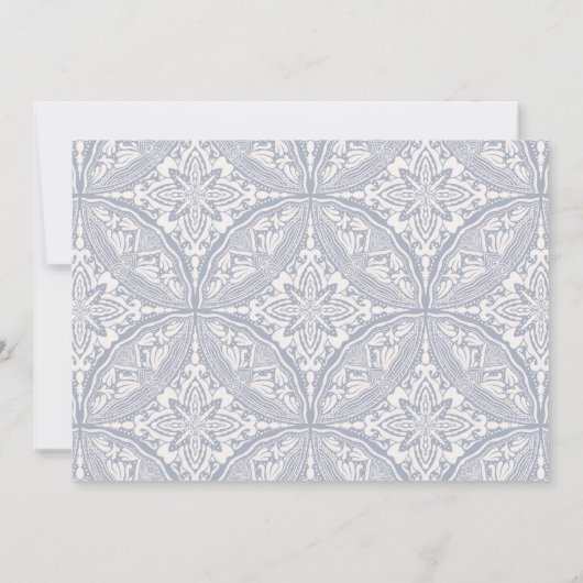 Invitation Réception de mariage Boho Medallion (Dos)