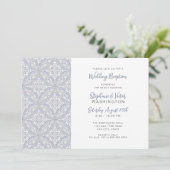 Invitation Réception de mariage Boho Medallion uniquement (Debout devant)