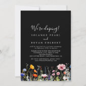 Invitation Réception de Mariage Botanique Champêtre Rustique (Devant)