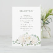 Invitation Réception de mariage botanique élégant (Debout devant)