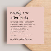 Invitation Réception De Mariage Chic Et Rose