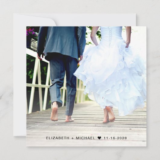 Invitation Réception De Mariage Chic Et Rose (Dos)