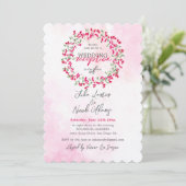 Invitation Réception de mariage dans la forêt tropicale de Bo (Debout devant)