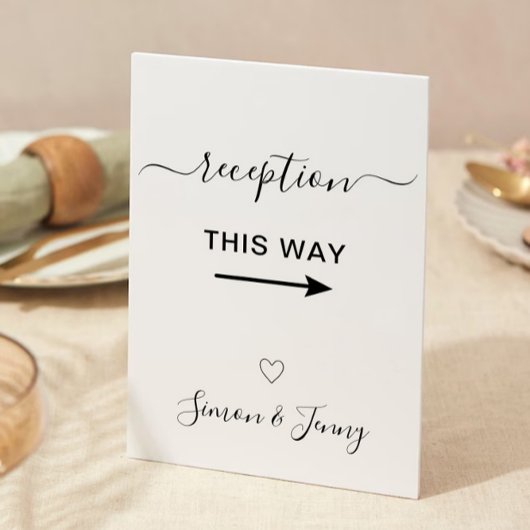 Invitation Réception De Mariage De Cette Façon Signer Modèle,