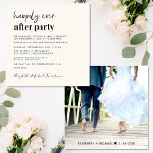 Invitation Réception De Mariage De Crème Photo Moderne