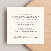 Invitation Réception De Mariage De Crème Photo Moderne