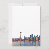 Invitation Réception de mariage de fugue à Toronto (Dos)