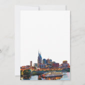 Invitation Réception de mariage de fuite à Nashville (Dos)
