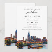 Invitation Réception de mariage de fuite à Nashville (Devant / Derrière)