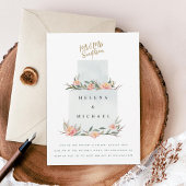 Invitation Réception de mariage de gâteau mariage