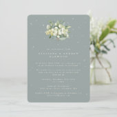 Invitation Réception de mariage de la canneberge verte+Eucaly (Debout devant)