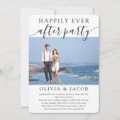 Invitation Réception de mariage de la fête pour toujours heur (Devant)