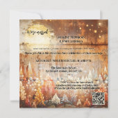 Invitation Réception de mariage de la forêt automnale industr (Devant)