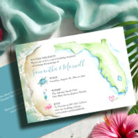 Réception de mariage de la plage de Floride Illust