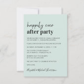 Invitation Réception De Mariage De Monnaie Moderne Minimale (Devant)