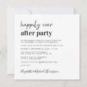 Invitation Réception De Mariage De Photo Chic (Devant)