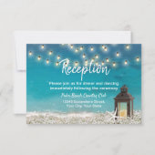 Invitation Réception de mariage de plage étoile de mer à lant (Devant)